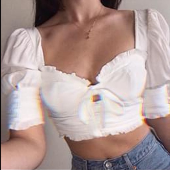 For Love And Lemons Tops - For Love And Lemons Royale Crop Top